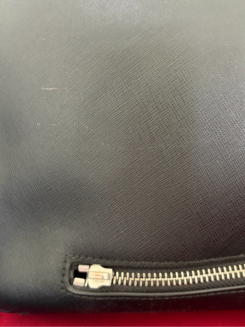 Jack Spade Barrow Black Leather Messenger Laptop Crossbody Bag - Picture 9 of 16